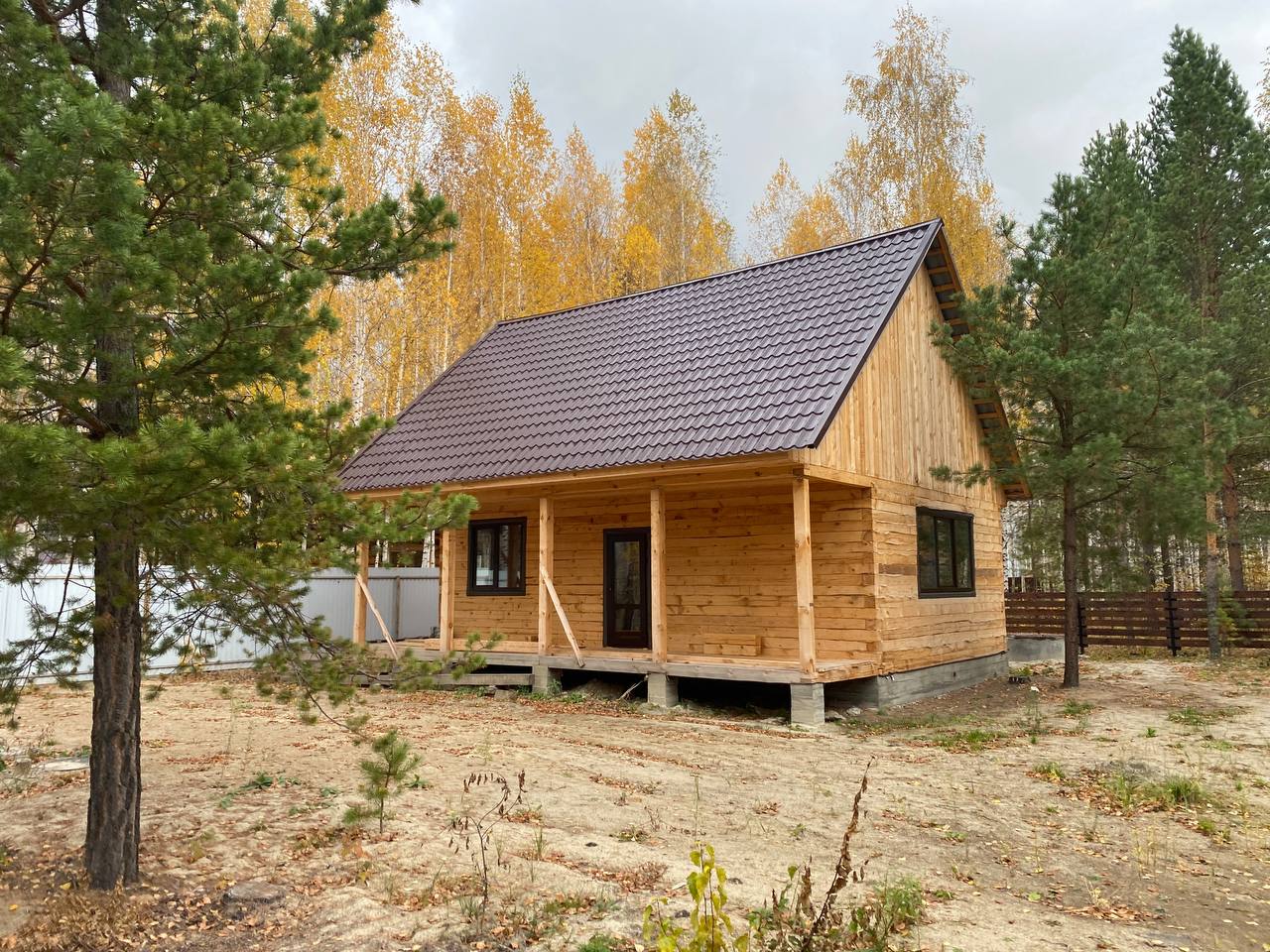 Строительство дома из строганного бруса